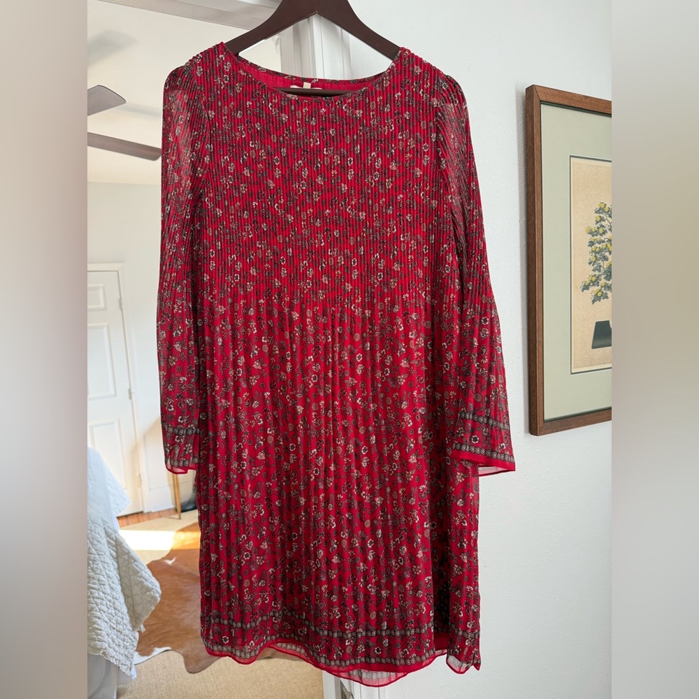 Max Studio Red Floral Dress